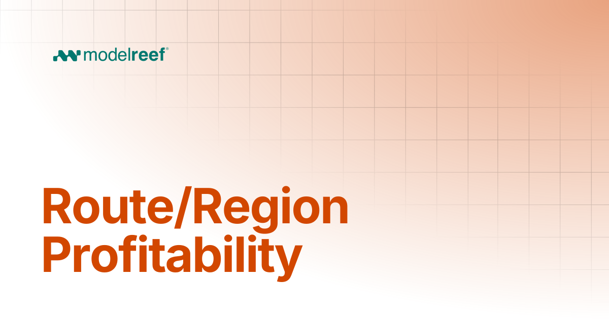 Route/Region Profitability | Use Cases | Help, How-tos, Use Cases ...