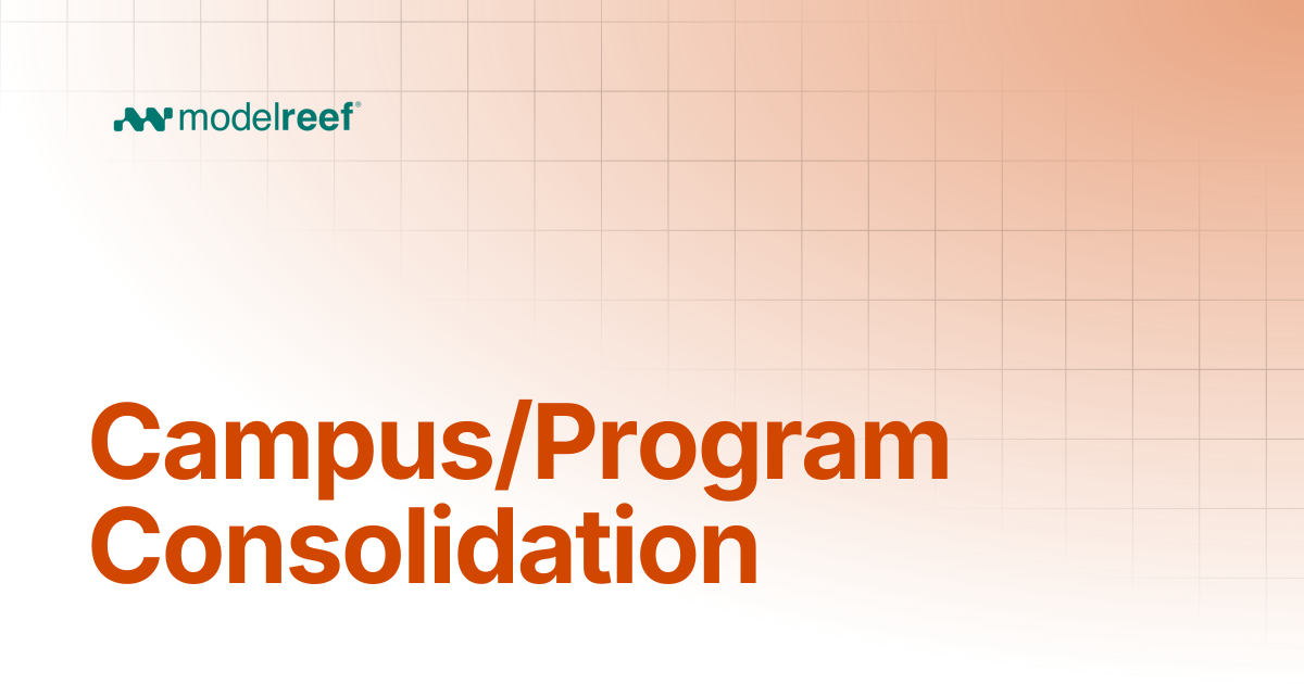 Campus/Program Consolidation | Use Cases | Help, How-tos, Use Cases ...